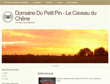Tablet Screenshot of domainedupetitpin.fr
